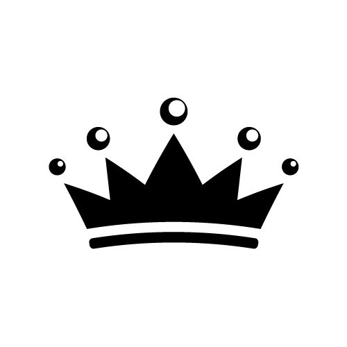 シンプルな王冠のイラスト素材