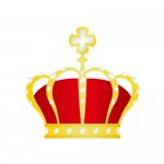 金と赤の王冠イラスト