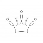 柔らかな王冠のイラスト